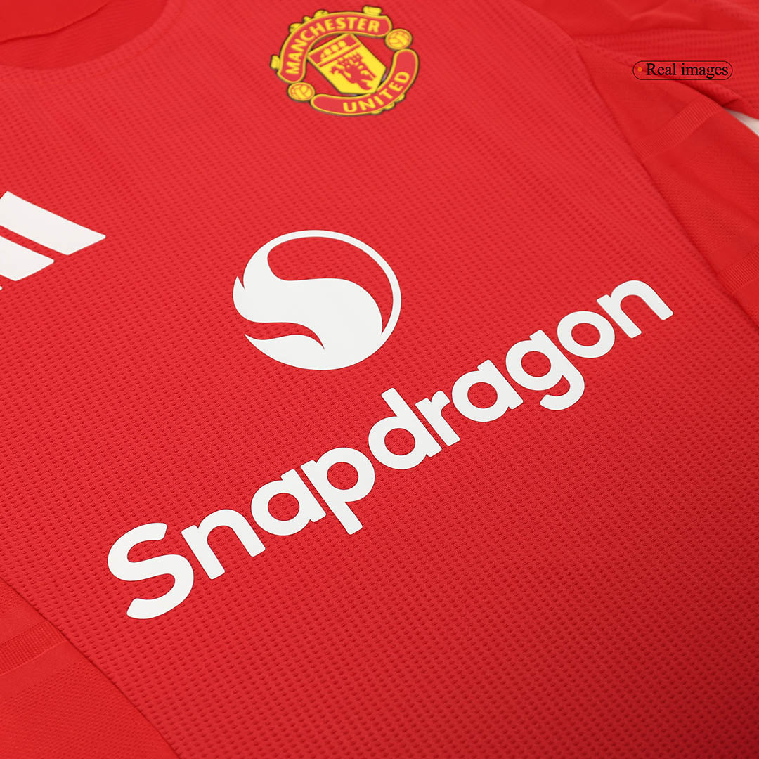 B.FERNANDES #8 Manchester United Domicile Maillot 2024/25 Authentique - Mon Maillot Foot Store