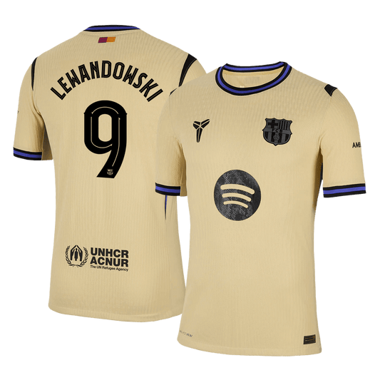 LEWANDOWSKI #9 Barcelona Uitshirt 2025/26 Authentiek - UCL