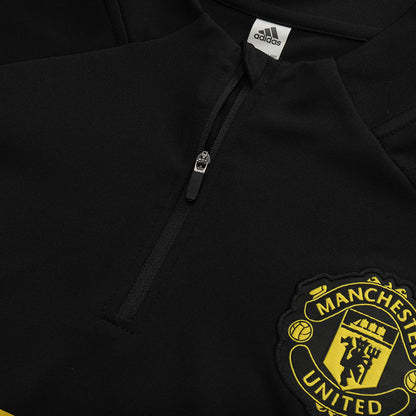 Manchester United Sweatshirt Tenue 2025/26 Kind Zwart