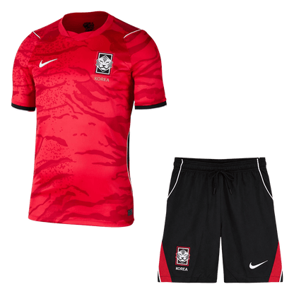 Zuid-Korea Thuisshirt Kit - Wereldkampioenschap 2026 Rood&Zwart