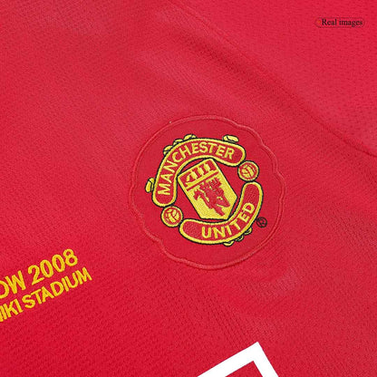 Retro Manchester United Thuis Shirt Lange Mouwen 2007/08 - UCL Finale