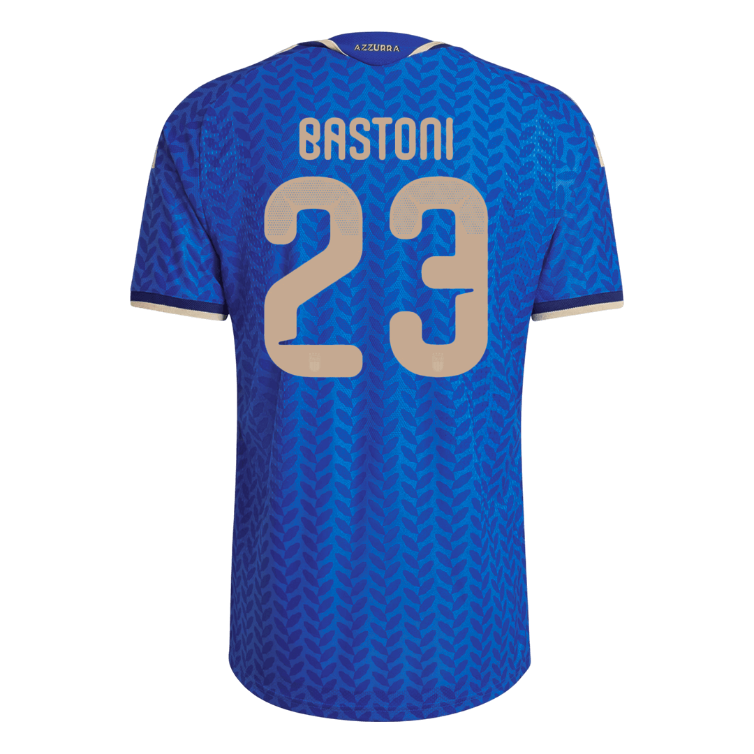 BASTONI #23 Italië Thuisshirt Wereldkampioenschap 2026 Blauw Speler