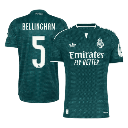 BELLINGHAM #5 Real Madrid Extérieur Maillot 2026/27 Vert Joueur