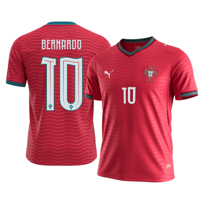 BERNARDO #10 Portugal Thuisshirt - Wereldkampioenschap 2026 Rood