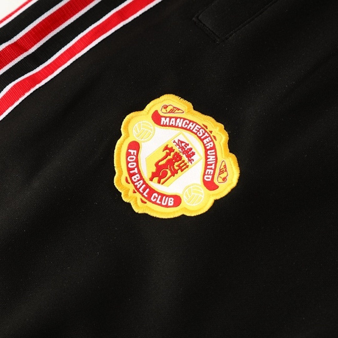 Manchester United voetbaljack tenue 2025/26 rood en zwart