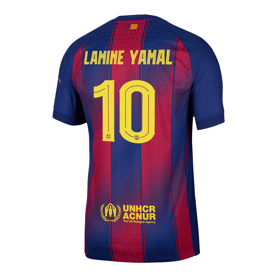 LAMINE YAMAL #10 Barcelona Thuisshirt 2025/26 Authentiek - UCL