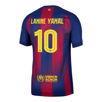 LAMINE YAMAL #10 Barcelona Thuisshirt 2025/26 Authentiek - UCL