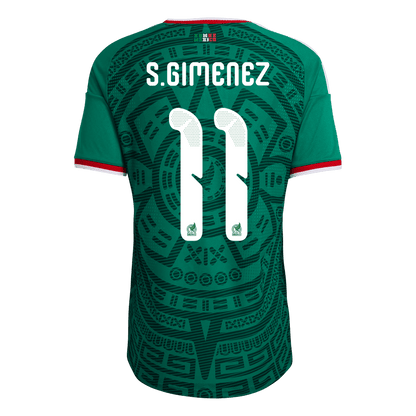 S.GIMENEZ #11 Mexico Thuisshirt - Wereldkampioenschap 2026 Groen Speler