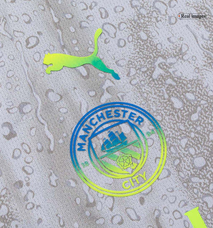 Manchester City Derde Thuisshirt 2025/26 Junior Grijs