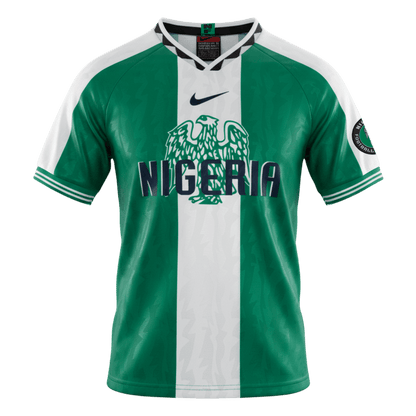 Retro Nigeria Thuisshirt 1996 Groen&Wit