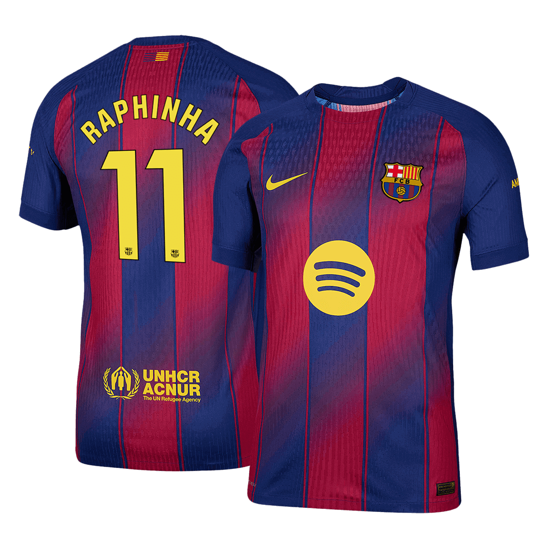RAPHINHA #11 Barcelona Thuisshirt 2025/26 Authentic