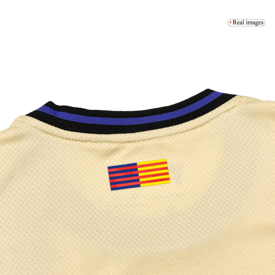 FC Barcelona Uit Thuisshirt Kit 2025/26 Jeugd Geel&Zwart