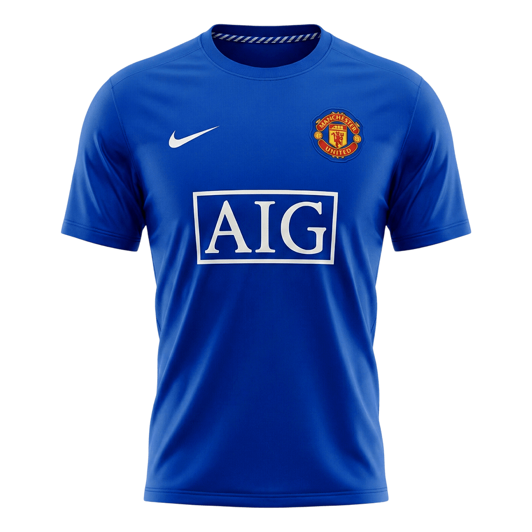 Retro Manchester United Derde Shirt 2008/09 Blauw