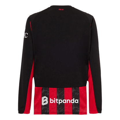 AC Milan Thuisshirt Lange Mouw 2025/26 Rood&Zwart