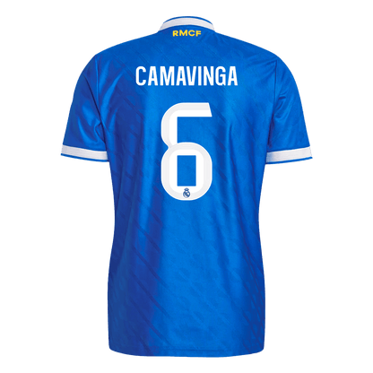 CAMAVINGA #6 Real Madrid Derde Shirt 2025/26 Blauw Speler