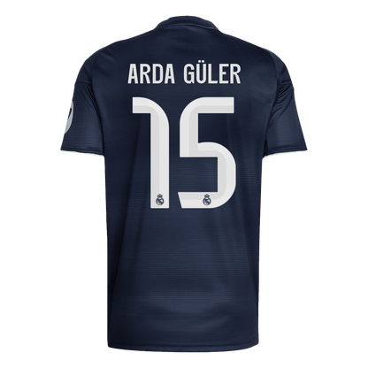 ARDA GÜLER #15 Real Madrid Uit Thuisshirt 2025/26 Marineblauw - Super