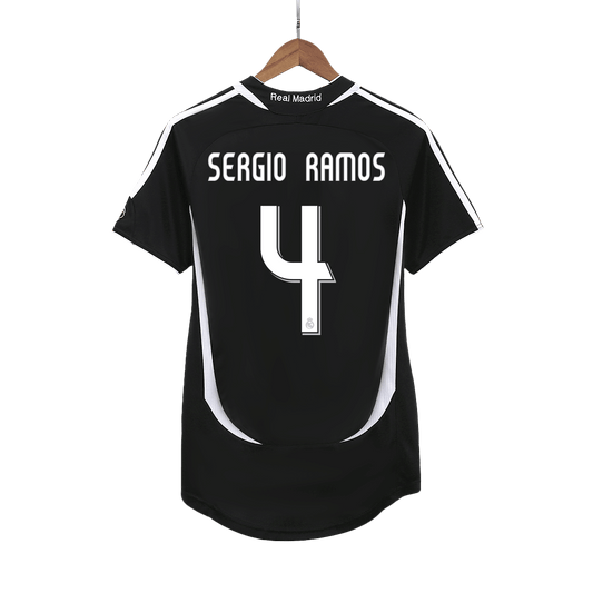 SERGIO RAMOS #4 Retro Real Madrid Uit Thuisshirt 2006/07