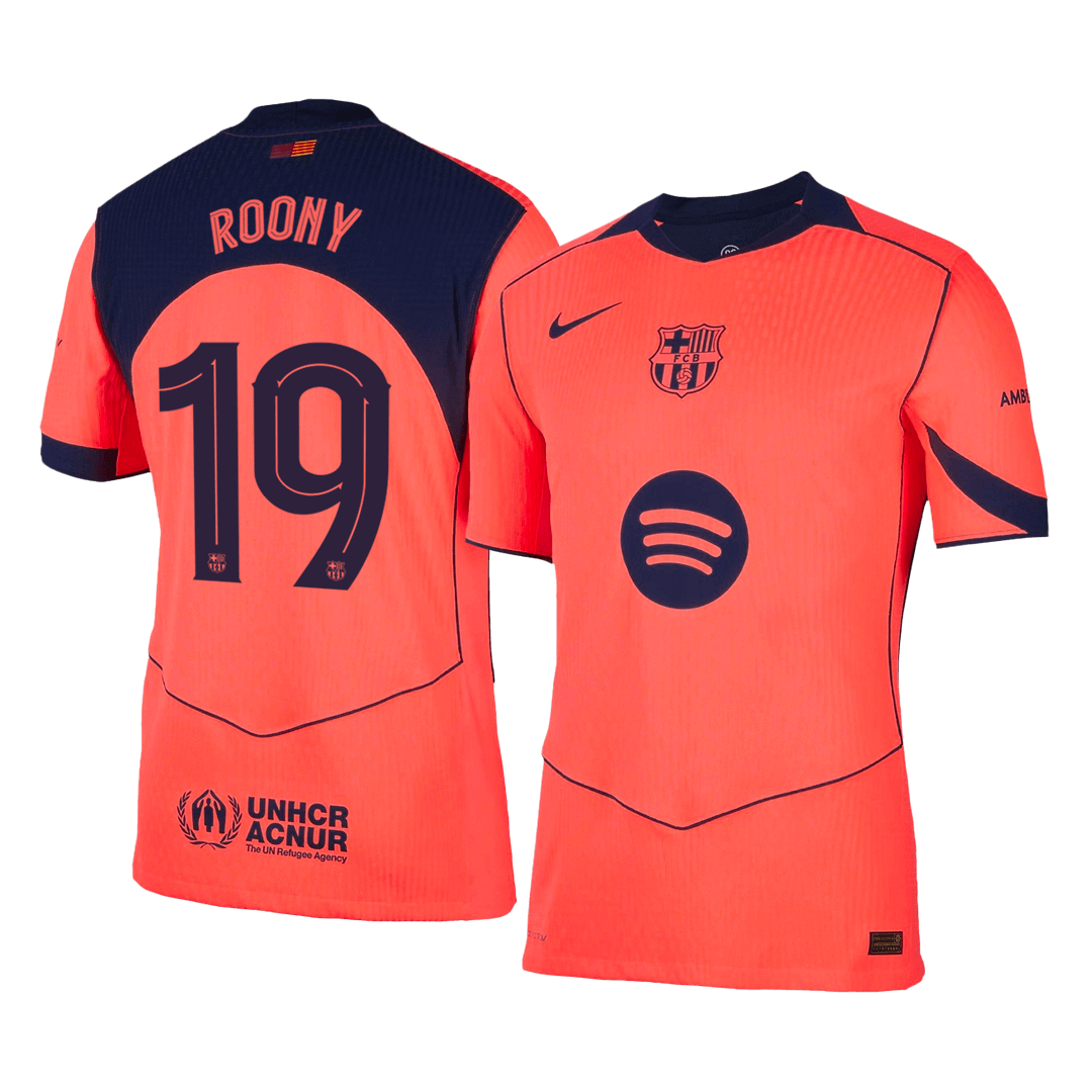 ROONY #19 Barcelona Derde Shirt 2025/26 Oranje Speler - UCL