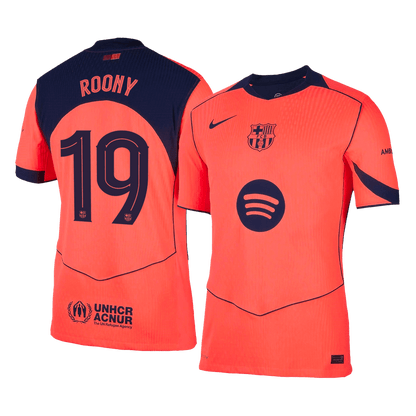 ROONY #19 Barcelona Derde Shirt 2025/26 Oranje Speler - UCL