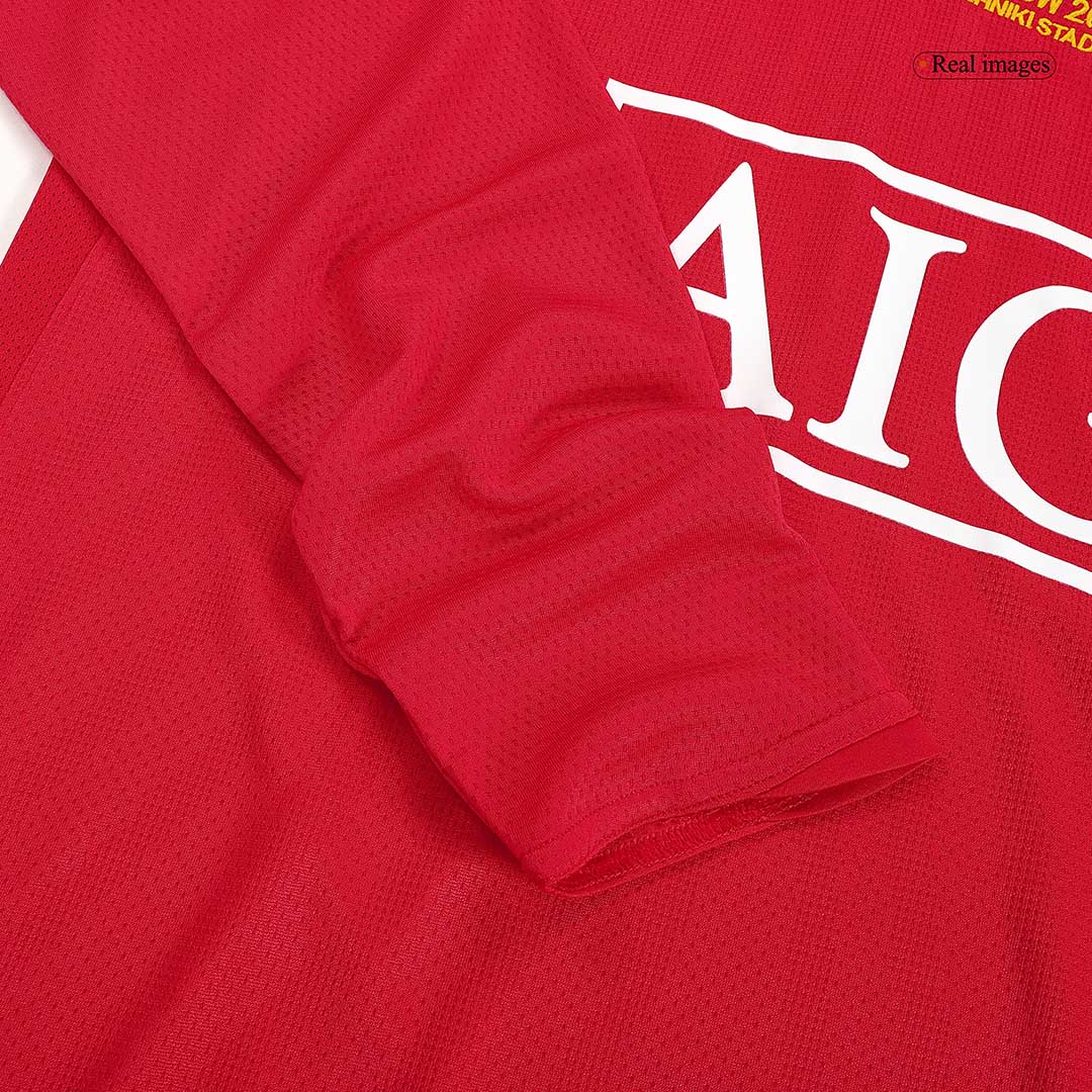 Retro Manchester United Thuis Shirt Lange Mouwen 2007/08 - UCL Finale