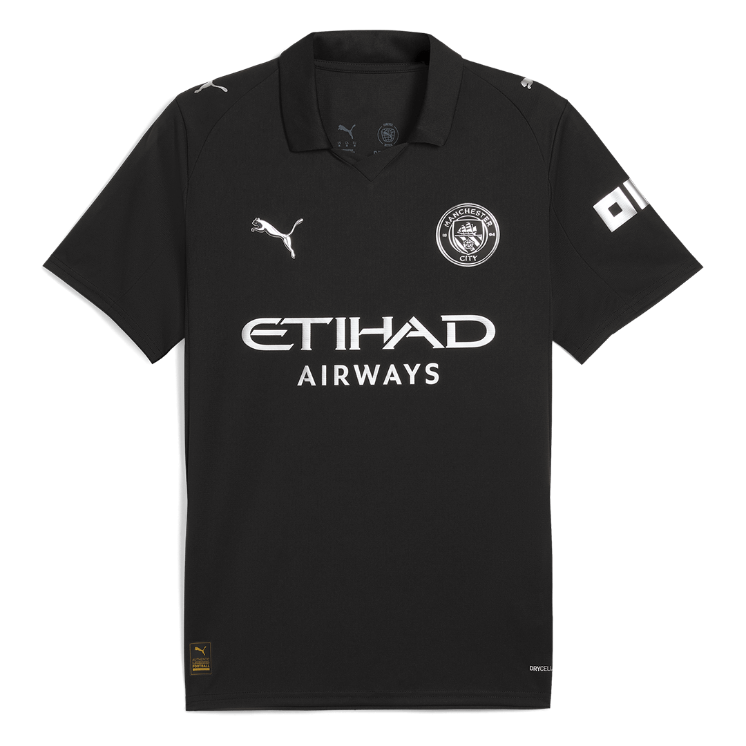HAALAND #9 Manchester City Uitshirt 2025/26 Zwart