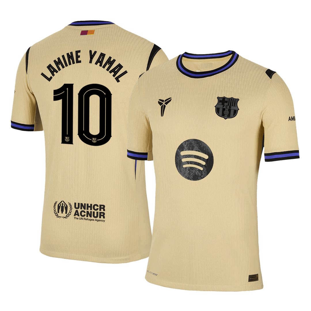 LAMINE YAMAL #10 Barcelona Uit Thuisshirt 2025/26 Authentiek - UCL