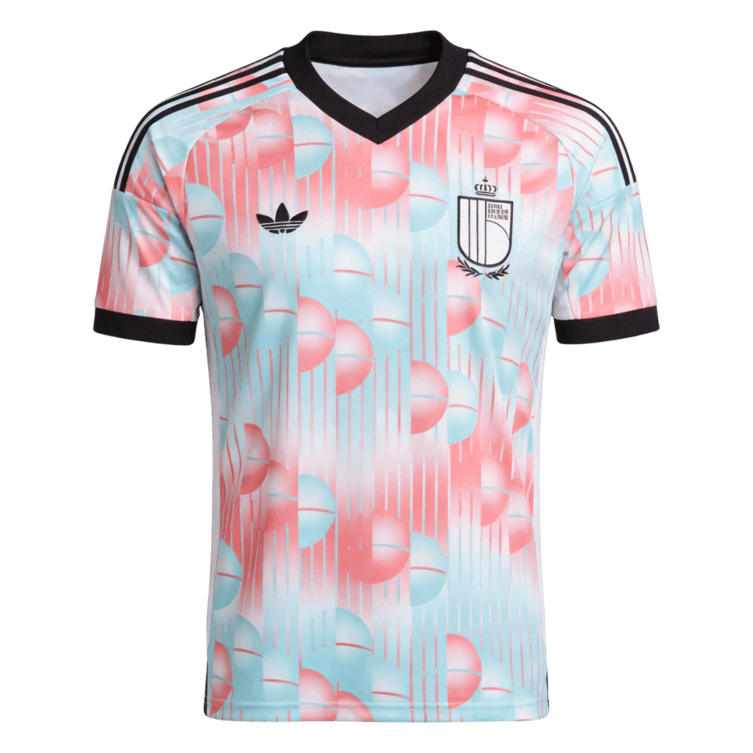 België Uitshirt - Wereldkampioenschap 2026 Blauw&Roze Grote Maten