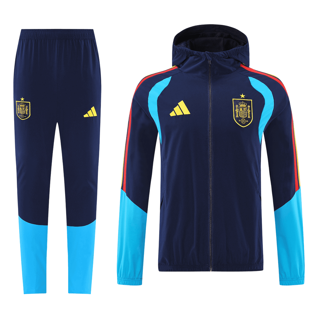 Spanje Sweatshirttenue 2026 Blauw&Zwart
