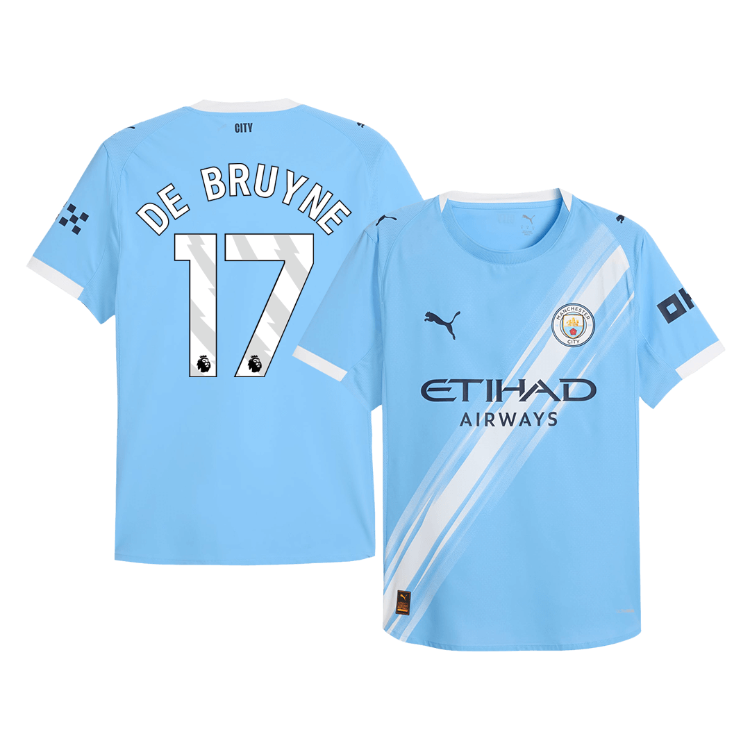 DE BRUYNE #17 Manchester City Thuis Shirt 2025/26 Authentiek