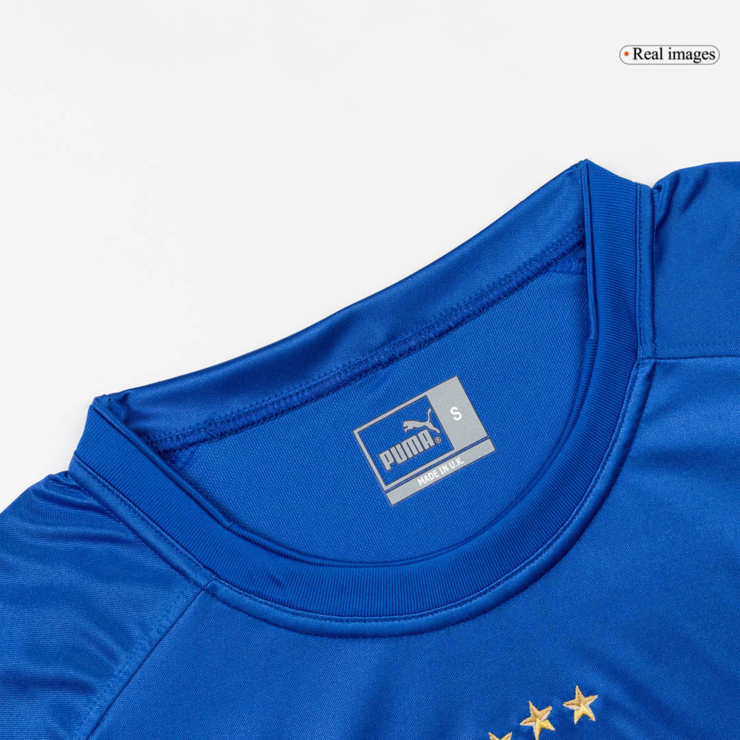 Retro Italië Thuisshirt 2004 Blauw