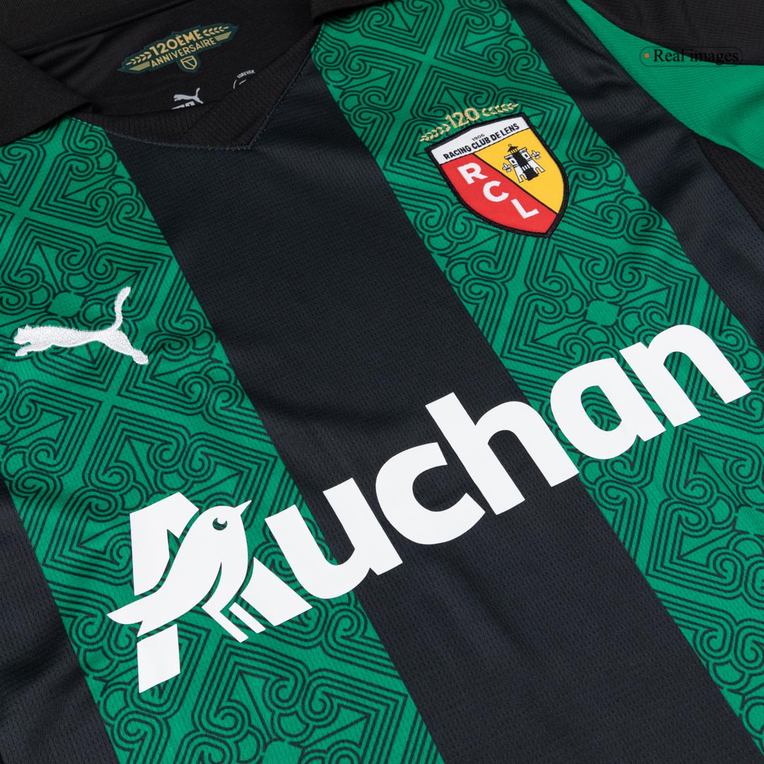 THAUVIN #10 RC Lens Uit Thuisshirt 2025/26 Groen&zwart
