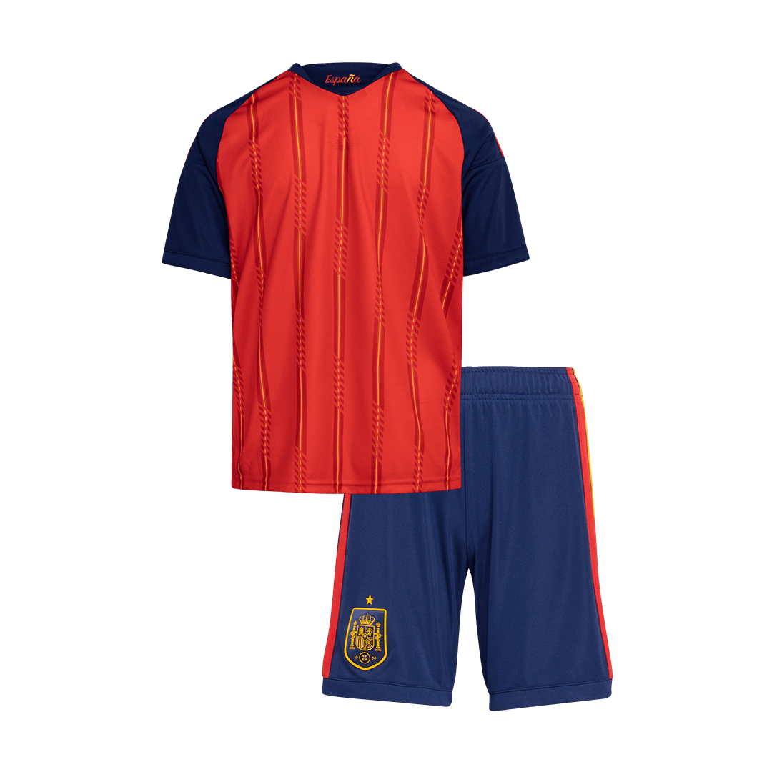 Spanje Thuisshirt Kit Wereldbeker 2026 Kids Rood