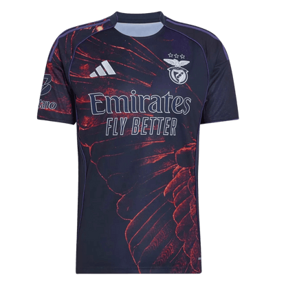 Lissabon Vierde Uitshirt 2025/26 Marineblauw Grote Maat