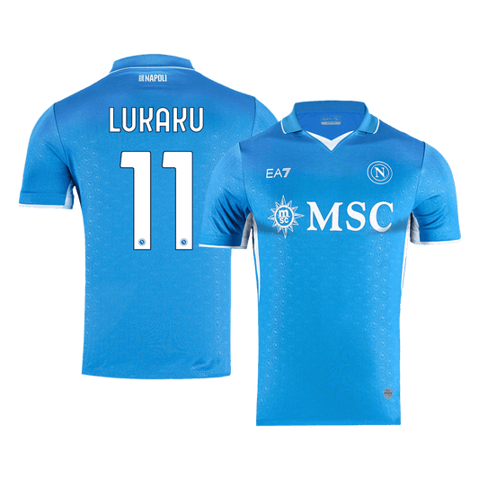 LUKAKU #11 Naples Domicile Maillot 2024/25 Authentique Grande Taille