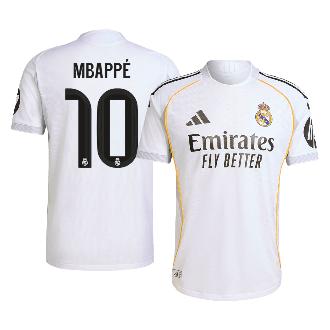 MBAPPÉ #10 Real Madrid Thuisshirt 2025/26 Authentiek