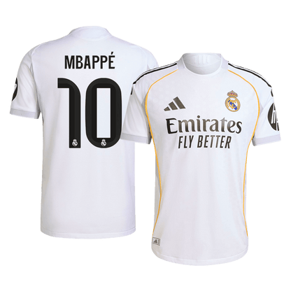 MBAPPÉ #10 Real Madrid Thuisshirt 2025/26 Authentiek