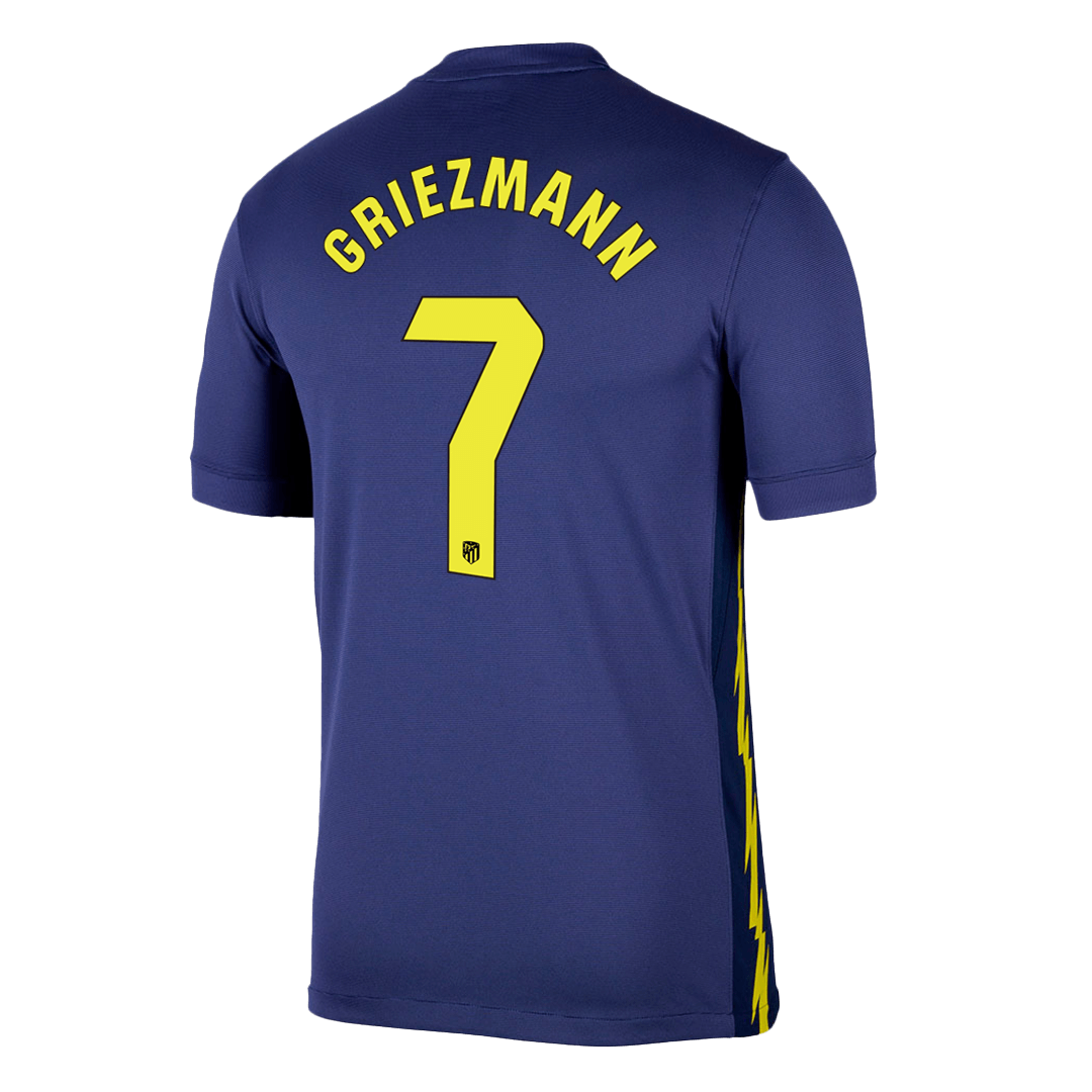 GRIEZMANN #7 Atlético Uitshirt 2025/26 Marineblauw