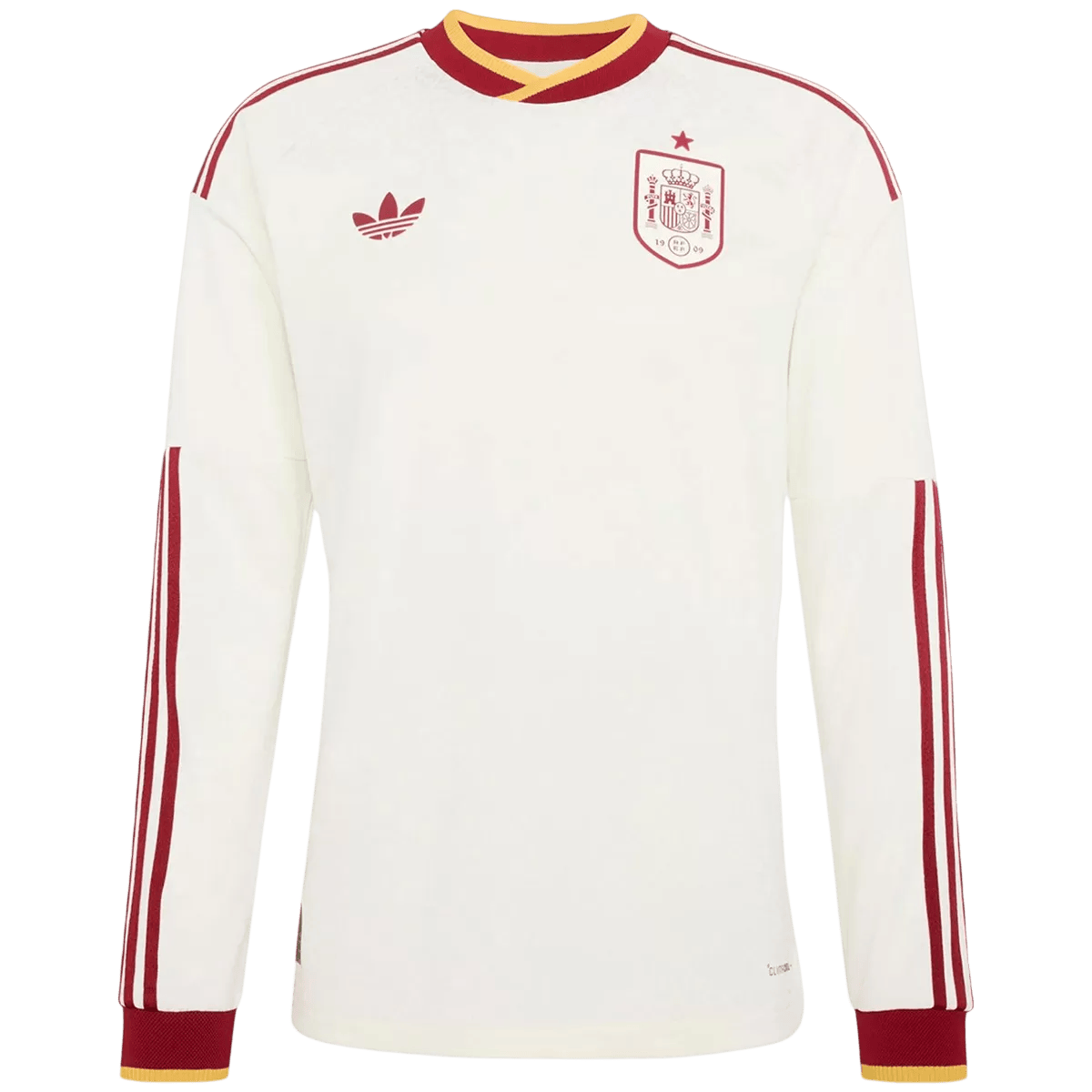 Spanje Uitshirt Lange Mouwen - Wereldbeker 2026 Wit Grote Maten