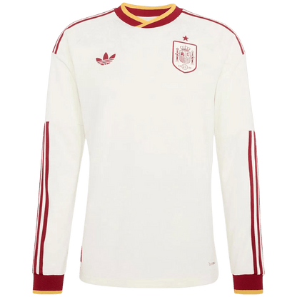 Spanje Uitshirt Lange Mouwen - Wereldbeker 2026 Wit Grote Maten