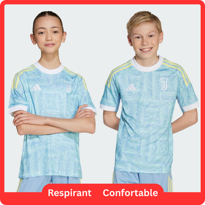 Juventus Uit tenue shirt 2025/26 Junior Blauw