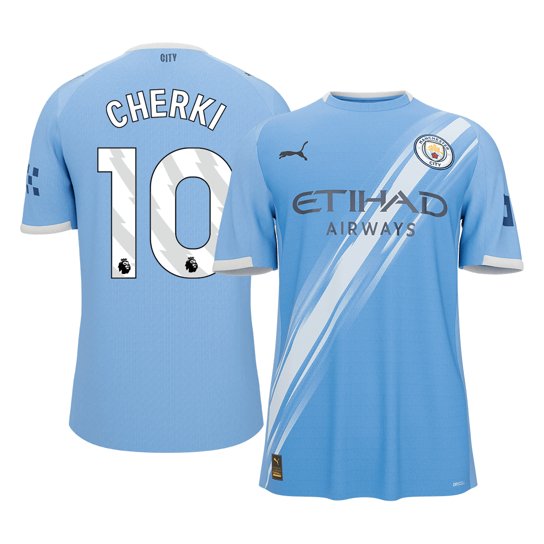CHERKI #10 Manchester City Thuis tenue 2025/26 Blauw - Super