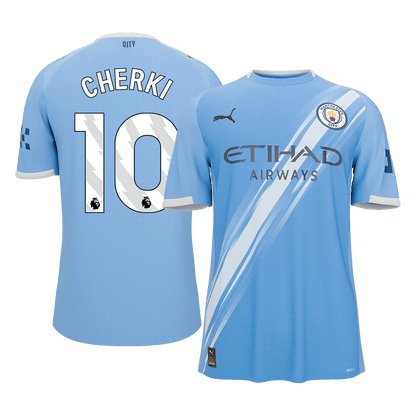 CHERKI #10 Manchester City Thuis tenue 2025/26 Blauw - Super