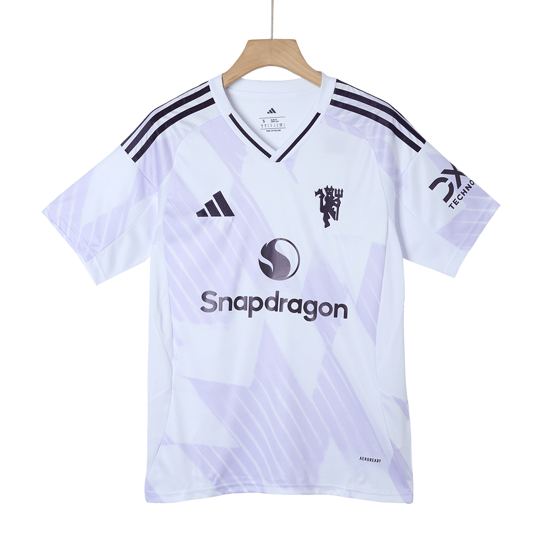 BERG #7 Manchester United Uitshirt 2025/26 Wit