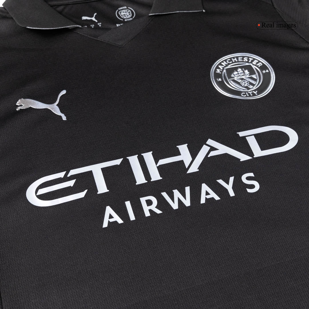 Manchester City Uitshirt Set 2025/26 Zwart