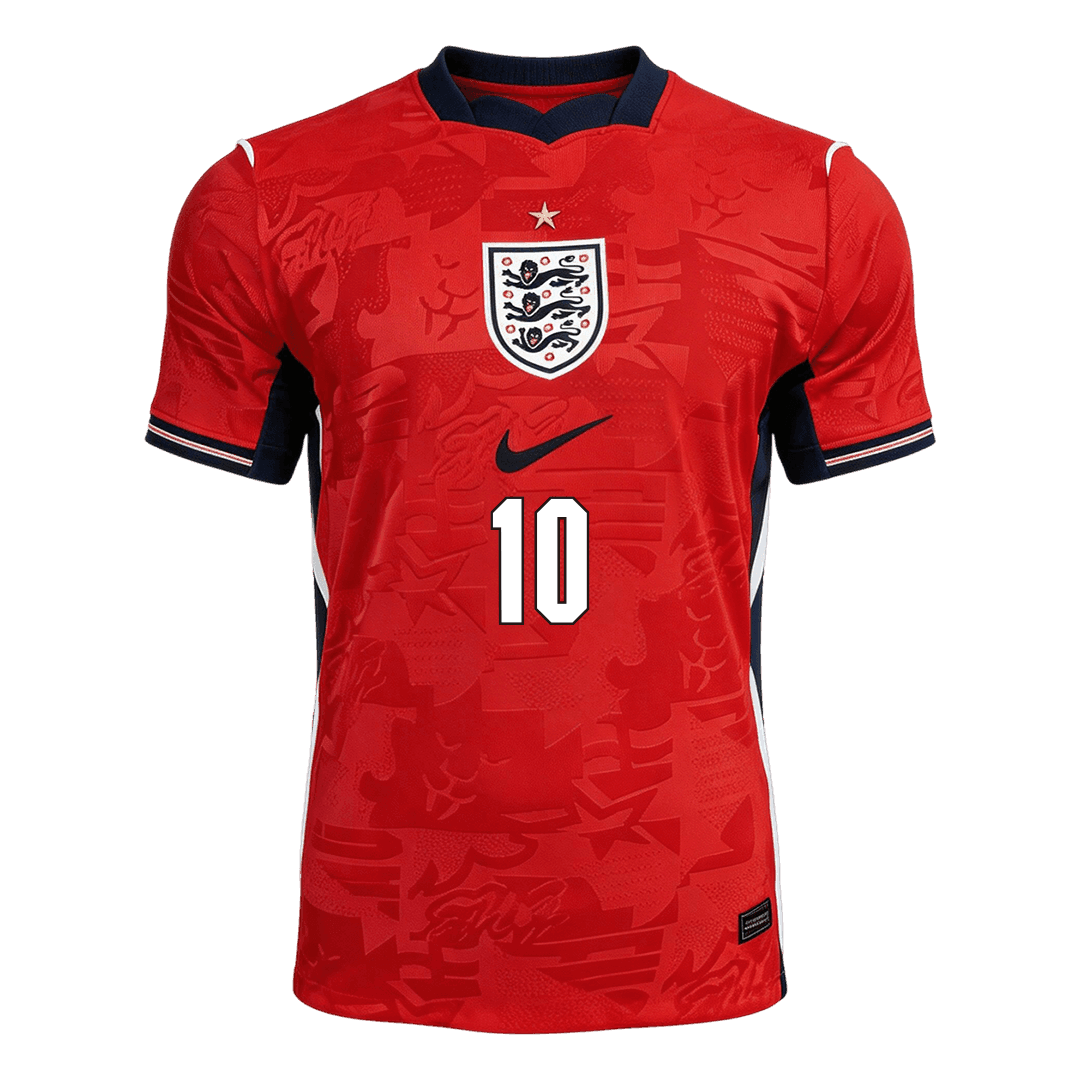BELLINGHAM #10 Engeland Uitshirt - Wereldkampioenschap 2026 Rood