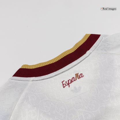 LAMINE YAMAL #19 Espagne Extérieur Maillot 2 Stars - Champion Edition - Coupe du Monde 2026 Blanc Joueur