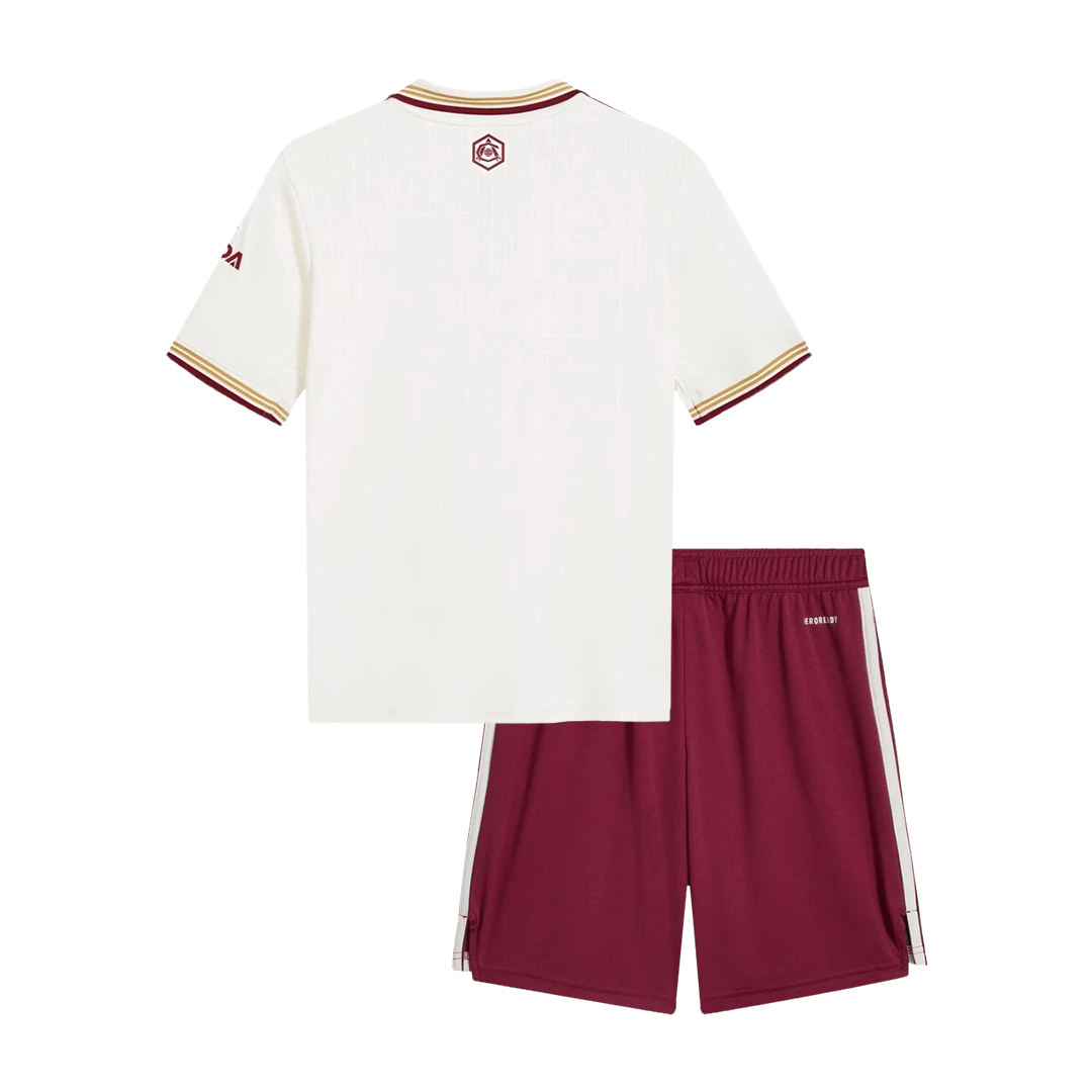 Arsenal Derde Tenue Kit 2025/26 Kinderen Wit
