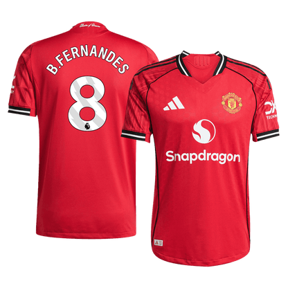 B.FERNANDES #8 Manchester United Thuisshirt 2025/26 Authentiek