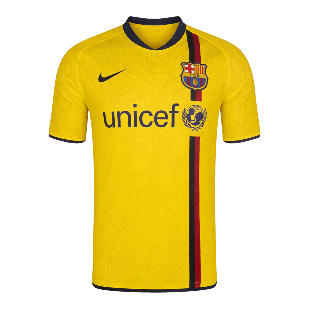 Retro Barcelona Uit Shirt 2008/10 Geel