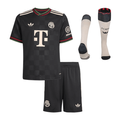 Munich Derde Shirt Kit 2025/26 Kinder Zwart
